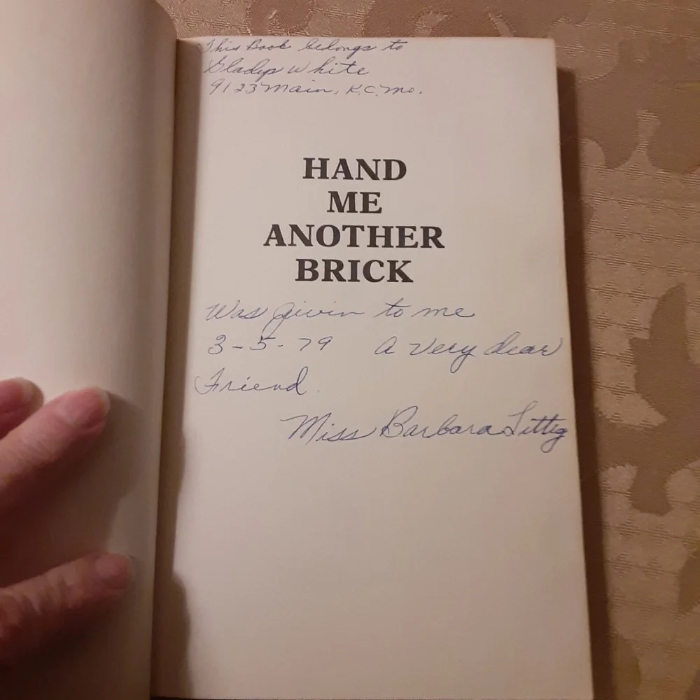 HAND ME ANOTHER BRICK Paperback Book